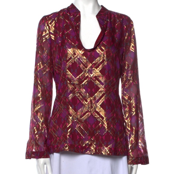 Tory Burch Tops - NWT TORY BURCH SILK TOP 4